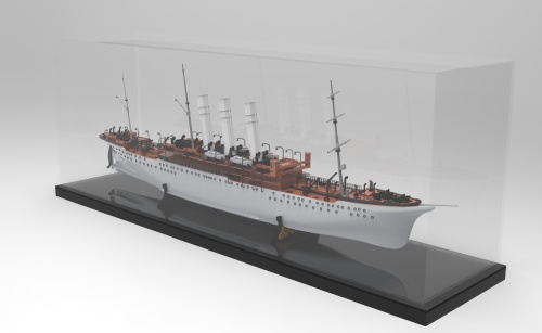 Цифровая 3D модель корабля  "Ангара". Масштаб 1-150