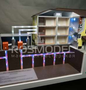 Интерактивный макет энергоэффективного жилого дома